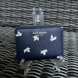 Kate Spade spencer paper boats zip cardholder